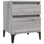 Bedside Cabinets 2 pcs Grey Sonoma 40x35x50 cm