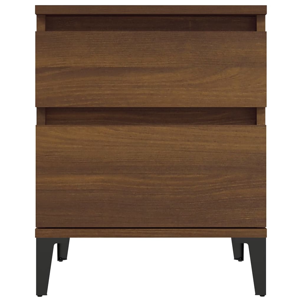 Bedside Cabinet Brown Oak 40x35x50 cm