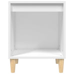 Bedside Cabinet White 40x35x50 cm Engineered Wood