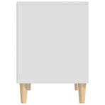 Bedside Cabinet White 40x35x50 cm Engineered Wood