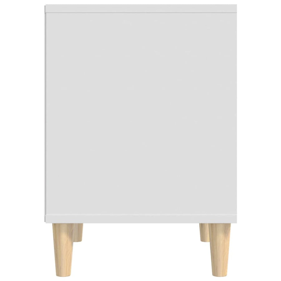 Bedside Cabinet White 40x35x50 cm Engineered Wood