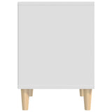 Bedside Cabinets 2 pcs White 40x35x50 cm - Close-Up Angle