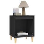 Bedside Cabinets 2 pcs Black 40x35x50 cm
