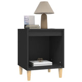 Bedside Cabinets 2 pcs Black 40x35x50 cm - Top-Down View