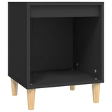 Bedside Cabinets 2 pcs Black 40x35x50 cm - 45-Degree Angle