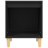 Bedside Cabinets 2 pcs Black 40x35x50 cm - Rear View