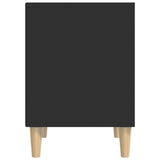 Bedside Cabinets 2 pcs Black 40x35x50 cm - Close-Up Angle