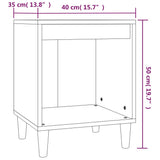 Bedside Cabinet Sonoma Oak 40x35x50 cm - Low Angle