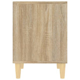 Bedside Cabinets 2 pcs Sonoma Oak 40x35x50 cm - Close-Up Angle