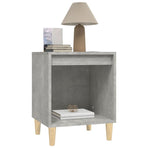 Bedside Cabinet Concrete Grey 40x35x50 cm