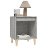 Bedside Cabinet Concrete Grey 40x35x50 cm - Top-Down View