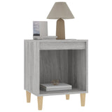 Bedside Cabinet Grey Sonoma 40x35x50 cm - Top-Down View