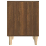 Bedside Cabinet Brown Oak 40x35x50 cm - Rear View