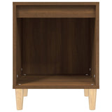 Bedside Cabinets 2 pcs Brown Oak 40x35x50 cm - Rear View