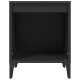 Bedside Cabinet Black 40x35x50 cm - 45-Degree Angle