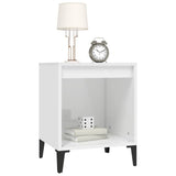 Bedside Cabinet High Gloss White 40x35x50 cm - Top-Down View