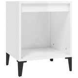 Bedside Cabinets 2 pcs High Gloss White 40x35x50 cm - 45-Degree Angle