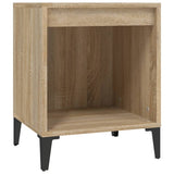 Bedside Cabinet Sonoma Oak 40x35x50 cm - Front View