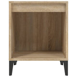 Bedside Cabinets 2 pcs Sonoma Oak 40x35x50 cm - Rear View