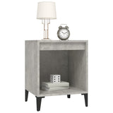 Bedside Cabinet Concrete Grey 40x35x50 cm - Top-Down View