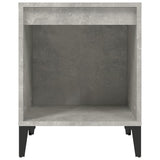 Bedside Cabinet Concrete Grey 40x35x50 cm - 45-Degree Angle