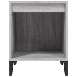 Bedside Cabinet Grey Sonoma 40x35x50 cm - 45-Degree Angle