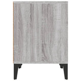 Bedside Cabinet Grey Sonoma 40x35x50 cm - Rear View