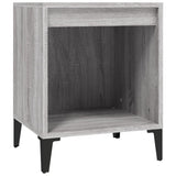 Bedside Cabinets 2 pcs Grey Sonoma 40x35x50 cm - 45-Degree Angle
