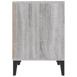 Bedside Cabinets 2 pcs Grey Sonoma 40x35x50 cm - Close-Up Angle