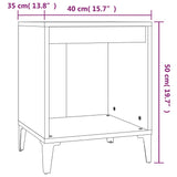 Bedside Cabinets 2 pcs Grey Sonoma 40x35x50 cm - Extra Image