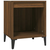 Bedside Cabinets 2 pcs Brown Oak 40x35x50 cm - 45-Degree Angle