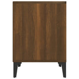 Bedside Cabinets 2 pcs Brown Oak 40x35x50 cm - Close-Up Angle