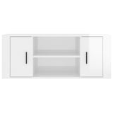TV Cabinet High Gloss White 100x35x40 cm Engineered Wood