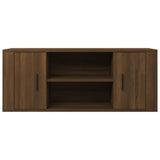 TV Cabinet Brown Oak 100x35x40 cm Engineered Wood - 45-Degree Angle