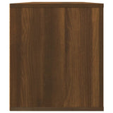 TV Cabinet Brown Oak 100x35x40 cm Engineered Wood - Close-Up Angle
