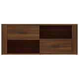 TV Cabinet Brown Oak 100x35x40 cm Engineered Wood - Rear View
