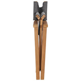 Director's Chairs 2 pcs Solid Wood Teak Grey - Extra Image