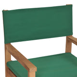 Director's Chairs 2 pcs Solid Wood Teak Green