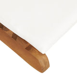 Sun Loungers 2 pcs with Cushions Solid Wood Teak - Extra Image
