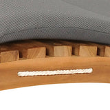 Sun Loungers 2 pcs with Cushions Solid Wood Teak - Low Angle