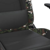 Gaming Chair with Footrest Black and Camouflage Faux Leather - Extra Image