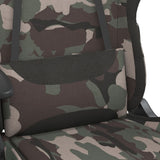 Gaming Chair with Footrest Camouflage and Black Fabric - Extra Image