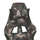 Gaming Chair with Footrest Camouflage and Black Fabric - Extra Image