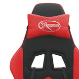 Gaming Chair with Footrest Black and Red Faux Leather - Extra Image
