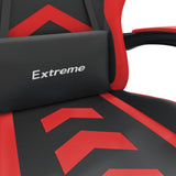 Gaming Chair with Footrest Black and Red Faux Leather - Extra Image