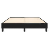 Box Spring Bed Frame Black Double Fabric - 45-Degree Angle