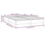 Box Spring Bed Frame Black Double Fabric - Low Angle
