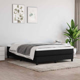 Box Spring Bed Frame Black Queen Fabric