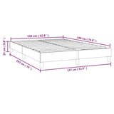 Box Spring Bed Frame Black Full Faux Leather