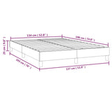 Box Spring Bed Frame Dark Grey Double Velvet